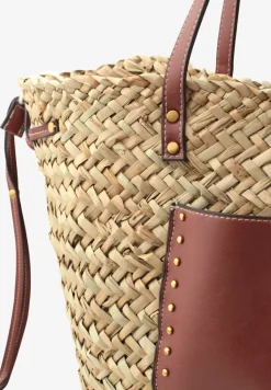 Geweven mand-look tas