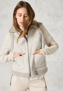 Gilet in velours-look