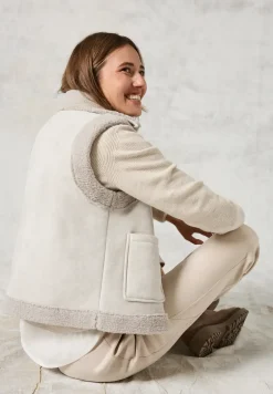 Gilet in velours-look