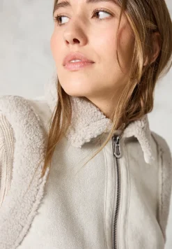 Gilet in velours-look