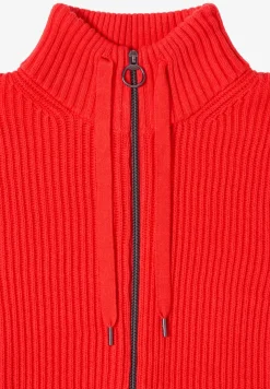 Gilet met structuur en ritssluiting