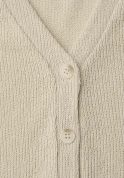 Gilet met V-hals en gebreide look