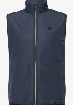 Gilet in structuurmix