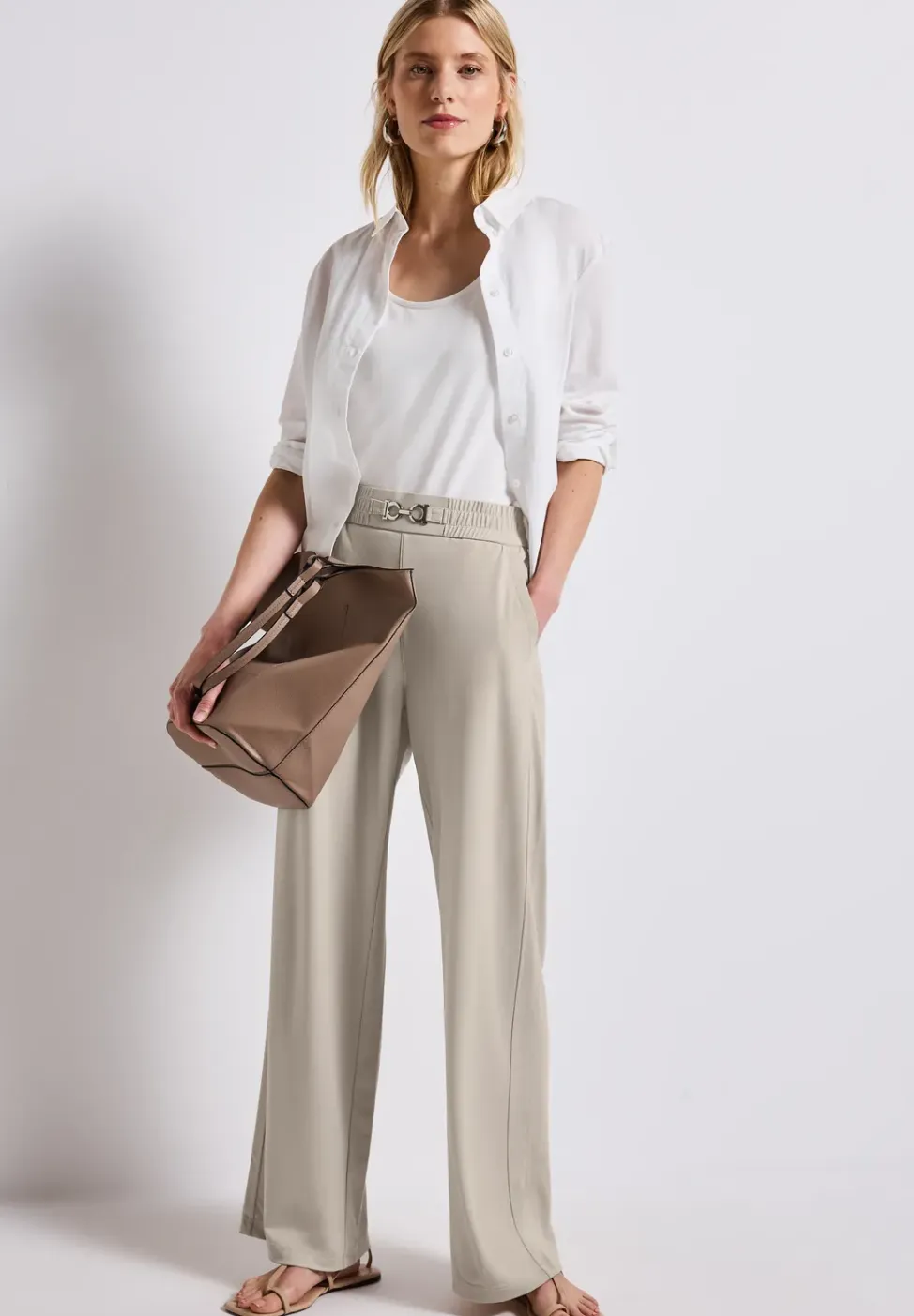 Glinsterende broek Wide Legs