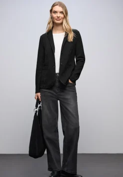 Glinsterende jacquard blazer