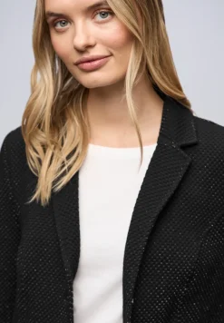 Glinsterende jacquard blazer