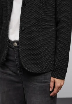 Glinsterende jacquard blazer