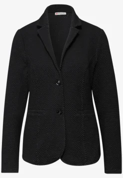 Glinsterende jacquard blazer
