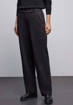 Glinsterende straight legs broek