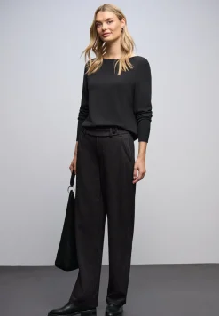 Glinsterende straight legs broek