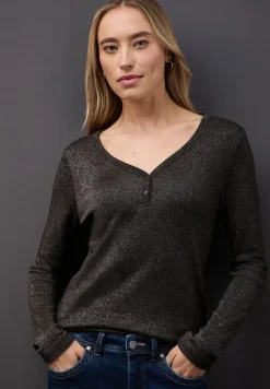 Glitterend shirt met lange mouwen