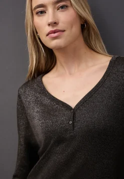 Glitterend shirt met lange mouwen
