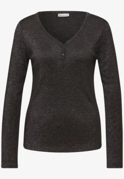 Glitterend shirt met lange mouwen