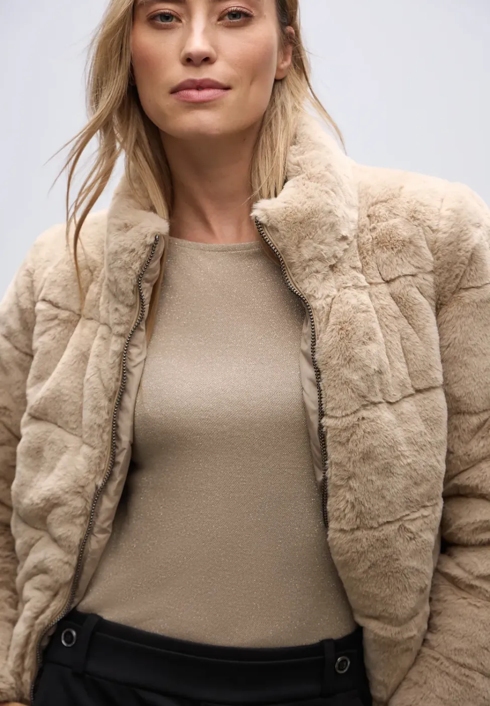 Glitterend shirt met lange mouwen