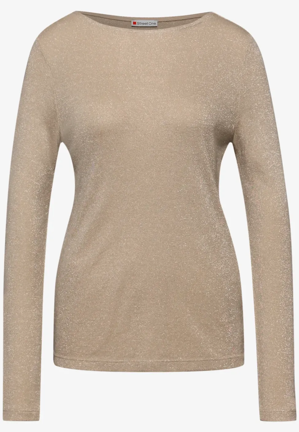 Glitterend shirt met lange mouwen