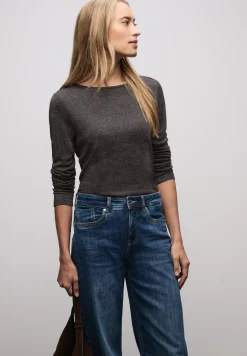 Glitterend shirt met lange mouwen