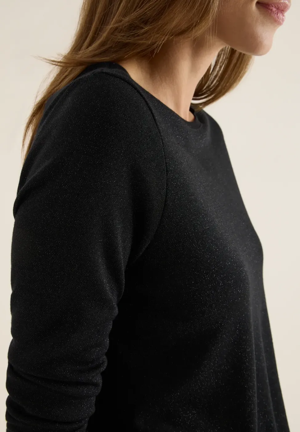 Glitterend shirt van jersey