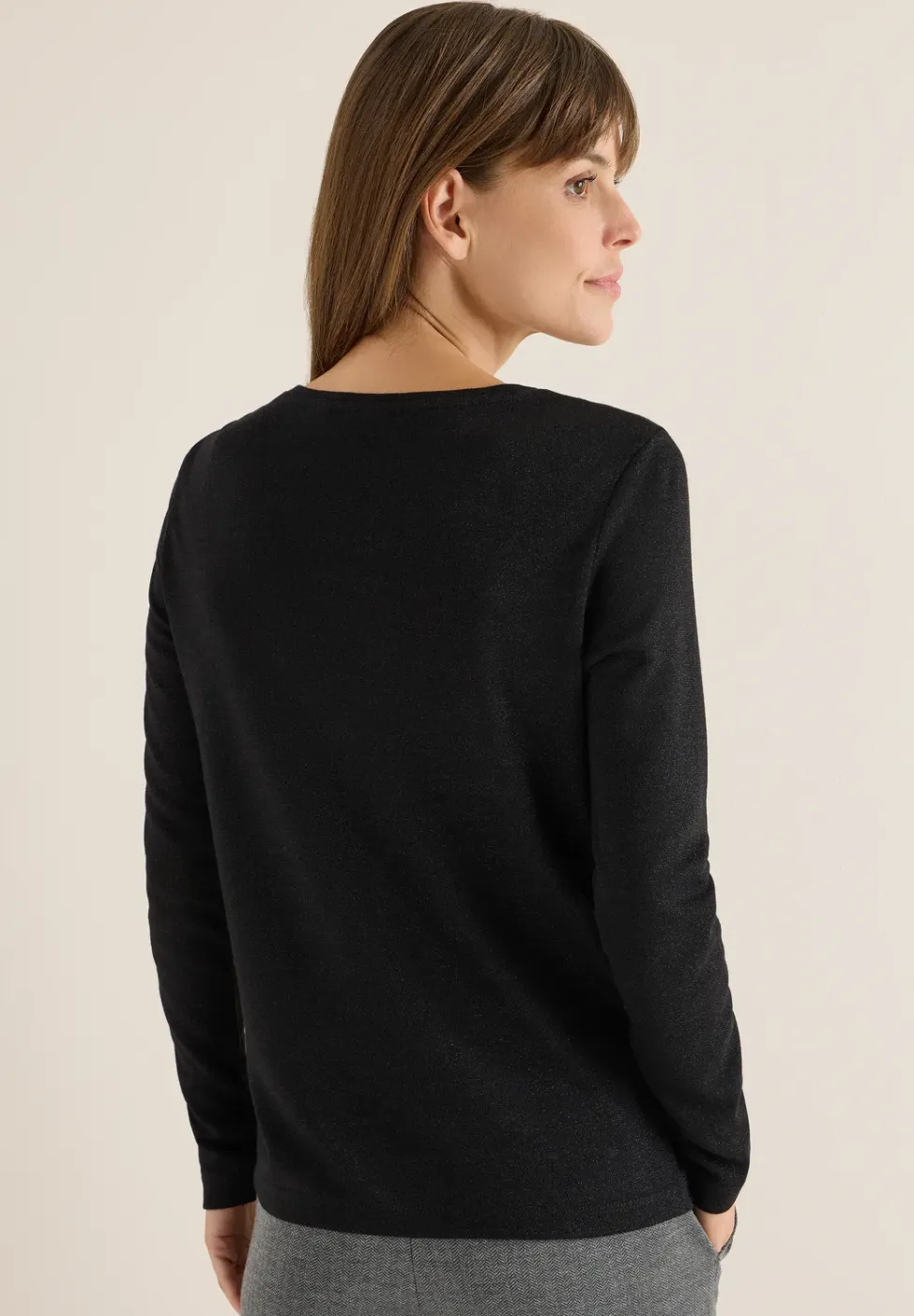 Glitterend shirt van jersey