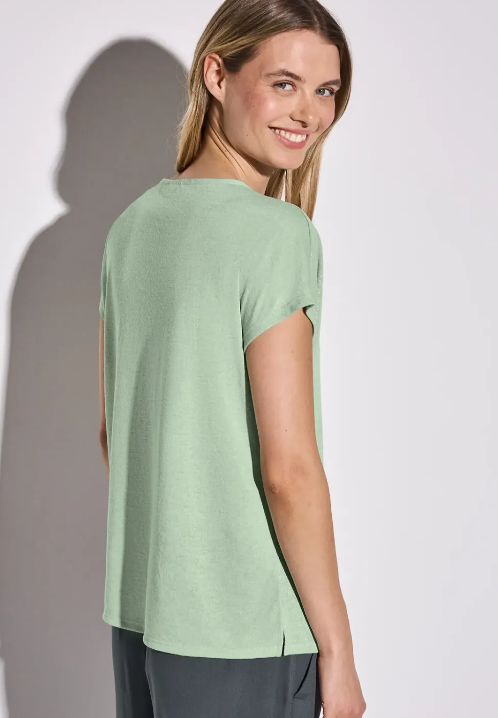 Glitterend V-hals Shirt