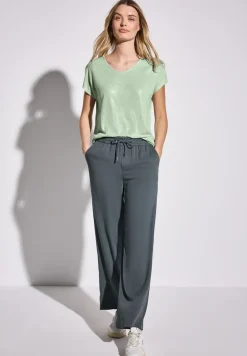 Glitterend V-hals Shirt
