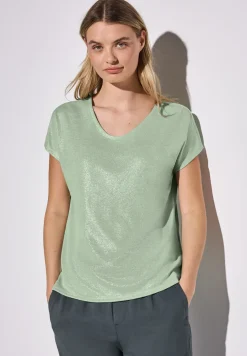 Glitterend V-hals Shirt