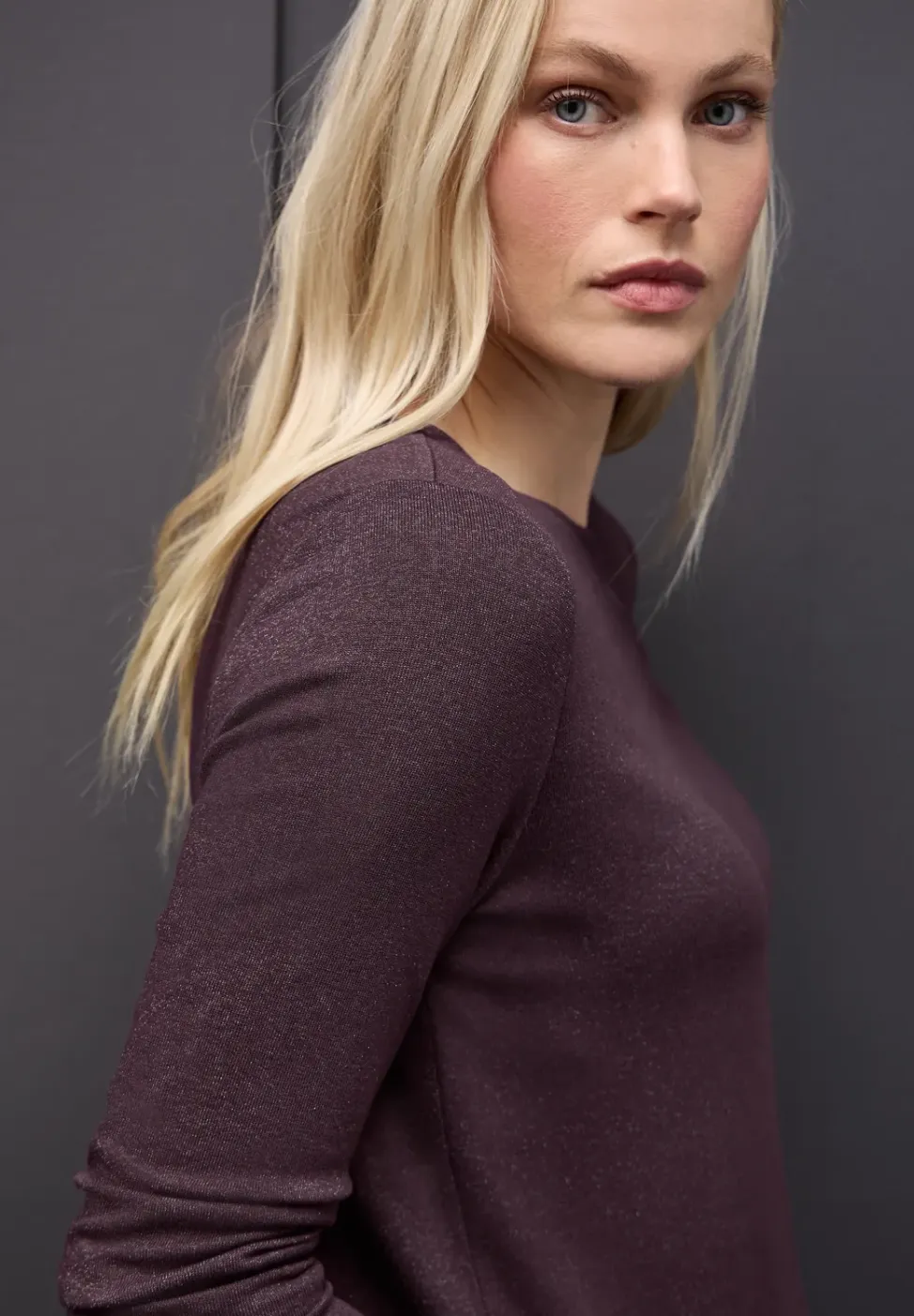 Glitter gebreid shirt