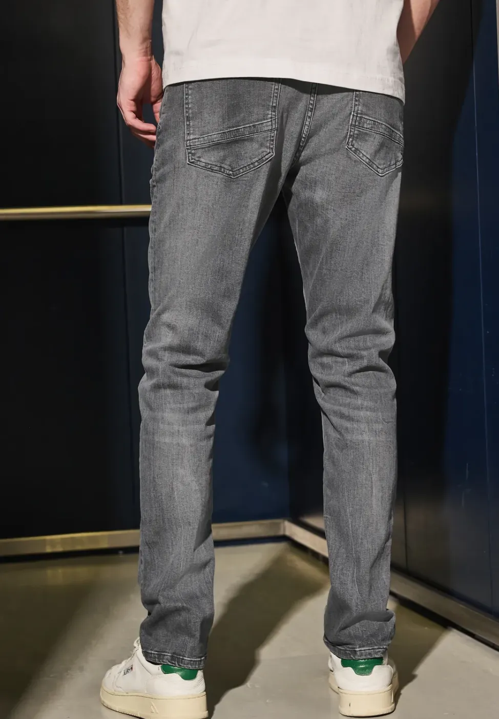 Grijze regular fit jeans