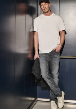 Grijze regular fit jeans