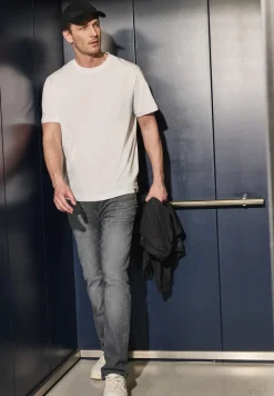 Grijze regular fit jeans