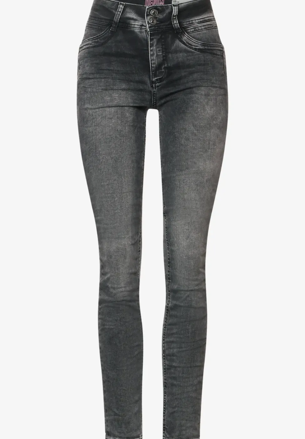 Grijze slim fit jeans