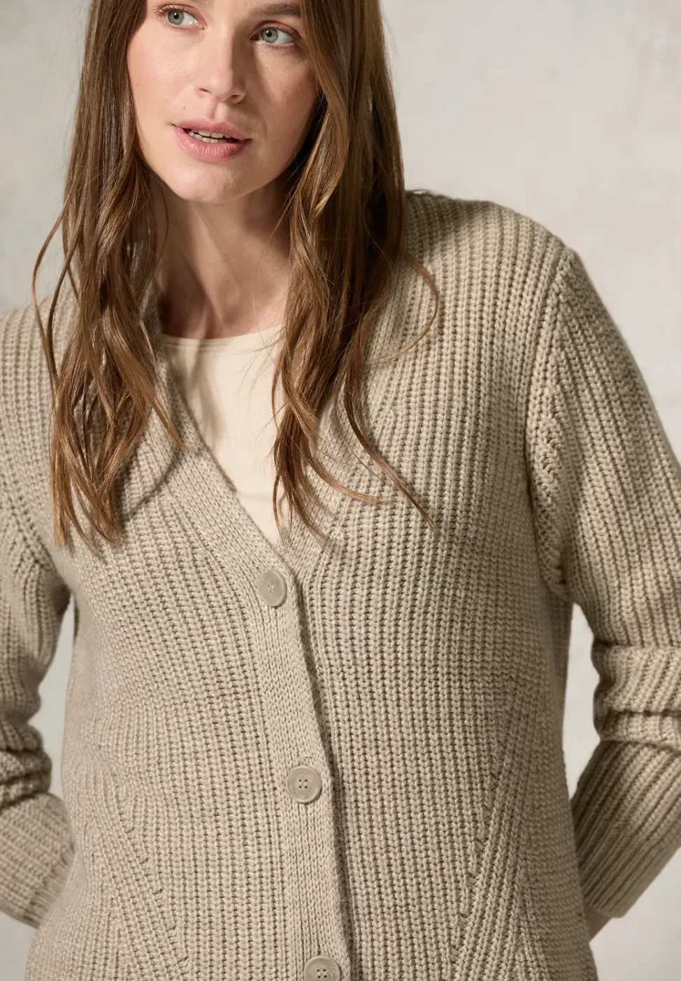 Grof gebreid vest