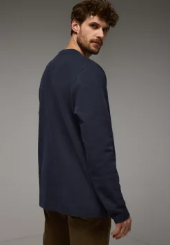 Henley shirt in een gemêleerde look