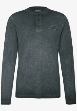 Henley shirt met lange mouwen