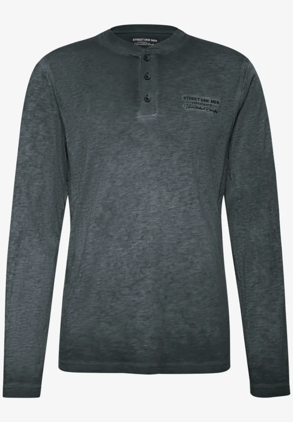 Henley shirt met lange mouwen
