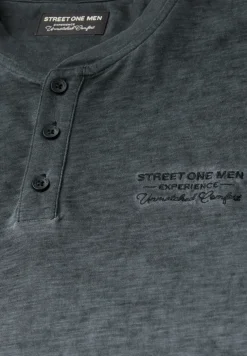 Henley shirt met lange mouwen