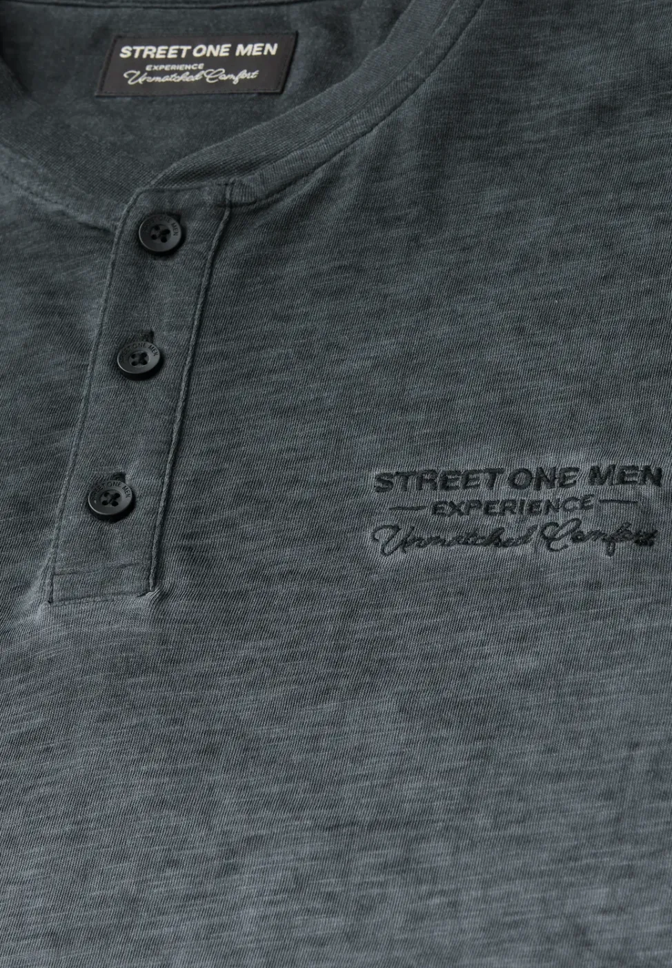 Henley shirt met lange mouwen