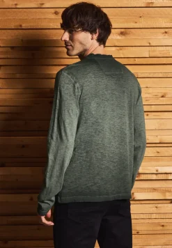 Henley shirt met lange mouwen