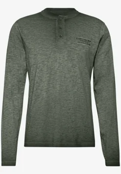 Henley shirt met lange mouwen