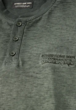 Henley shirt met lange mouwen