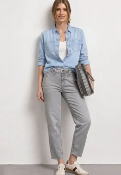 High Waist Barrel Leg Jeans in Loose Fit
