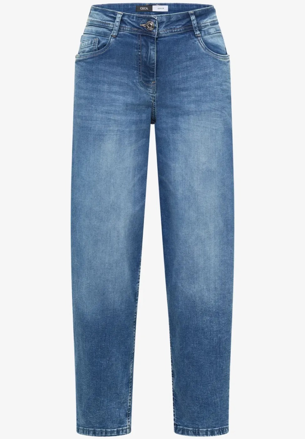 High Waist Barrel Leg Jeans in Loose Fit