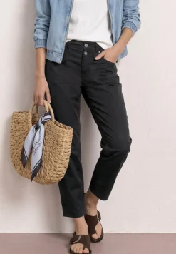 High Waist Broek met Langspijpen