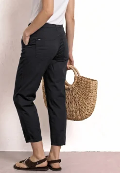 High Waist Broek met Langspijpen