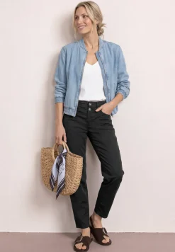 High Waist Broek met Langspijpen