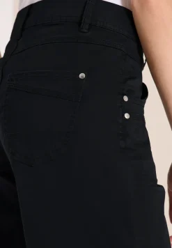 High Waist broek met uitlopende pijpen in Loose Fit
