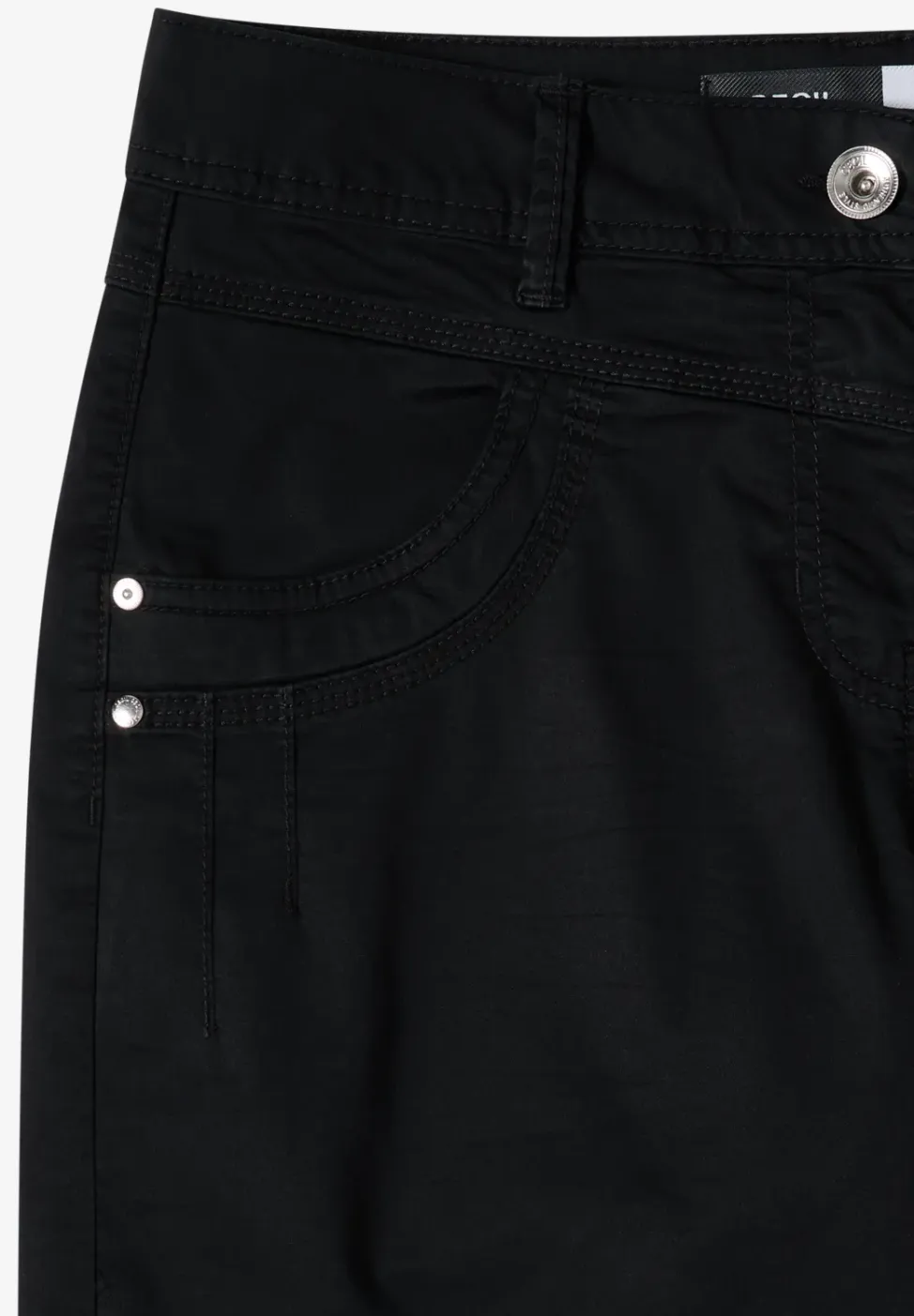 High Waist broek met uitlopende pijpen in Loose Fit
