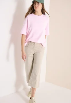 High Waist broek met uitlopende pijpen in Loose Fit