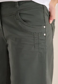 High Waist broek met uitlopende pijpen in Loose Fit