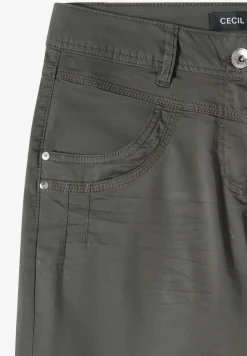 High Waist broek met uitlopende pijpen in Loose Fit