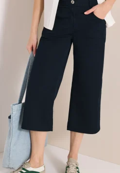 High Waist broek met uitlopende pijpen in Loose Fit